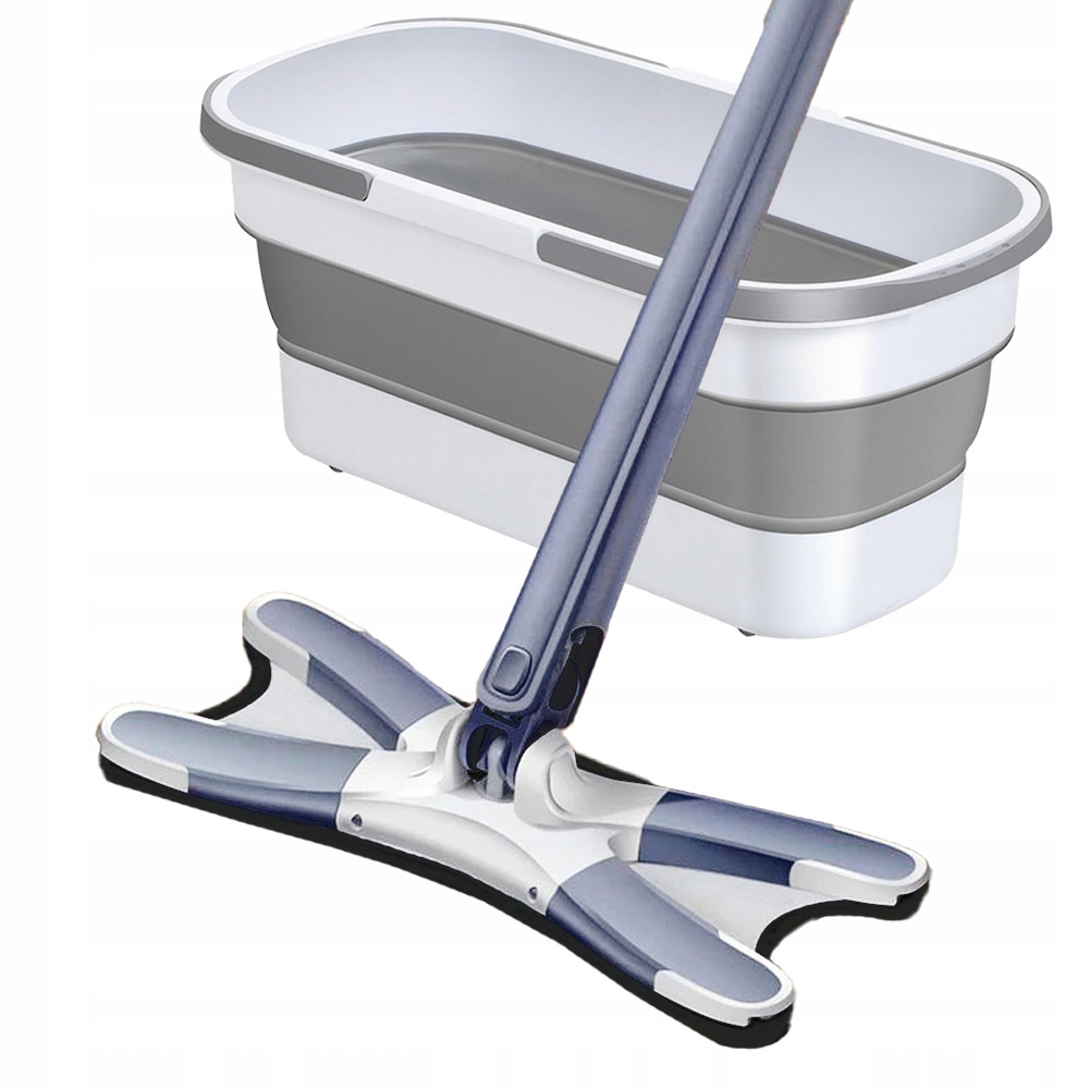 Levně Maxxx Samoždímací plochý X-Mop s kbelíkem 16 litrů