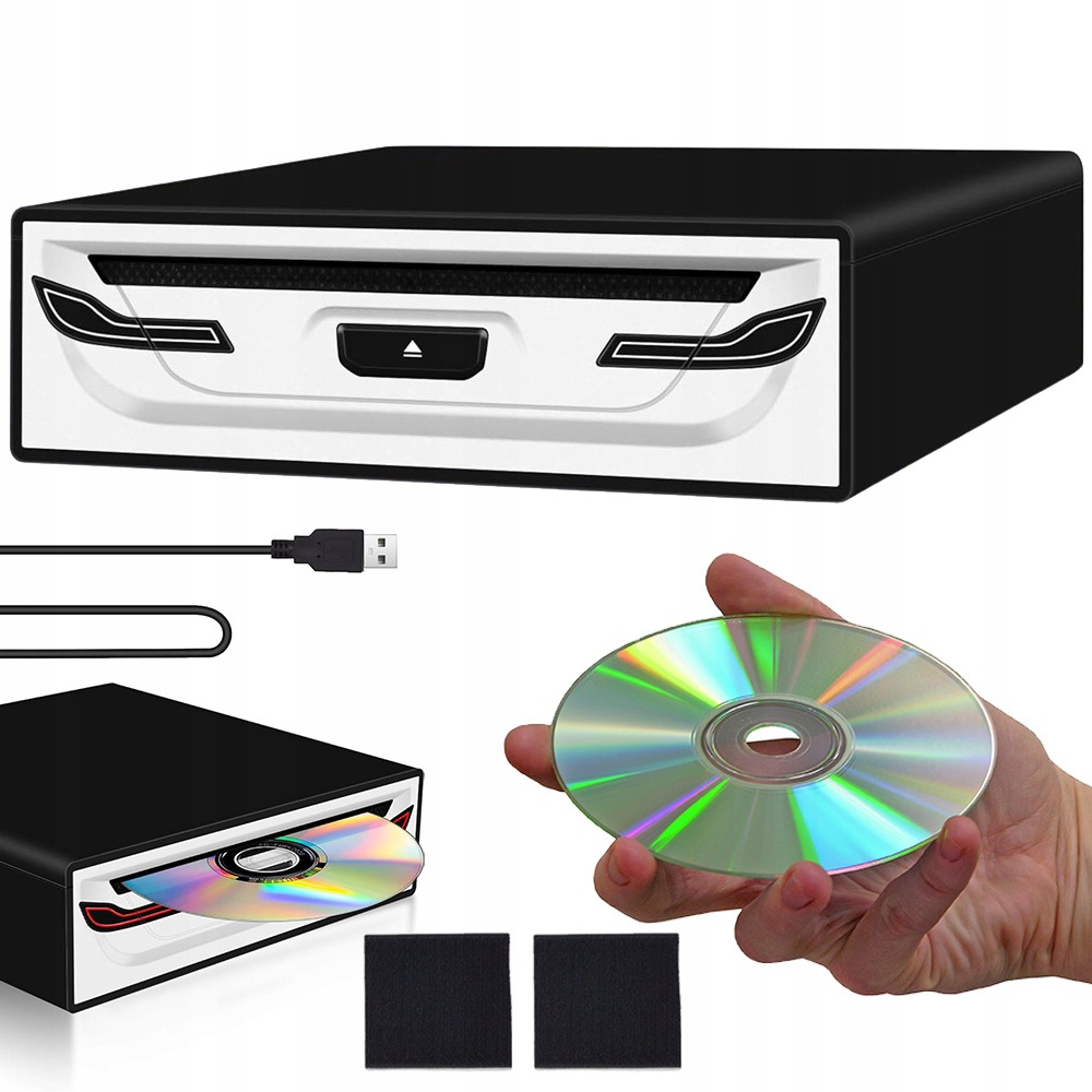 Externí Usb 2.0 CD Přehrávač Proti Otřesům Do Auta