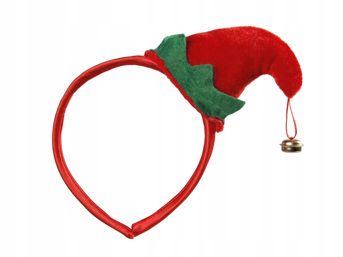 

Opaska Elf z czapeczką na Boże Narodzenie