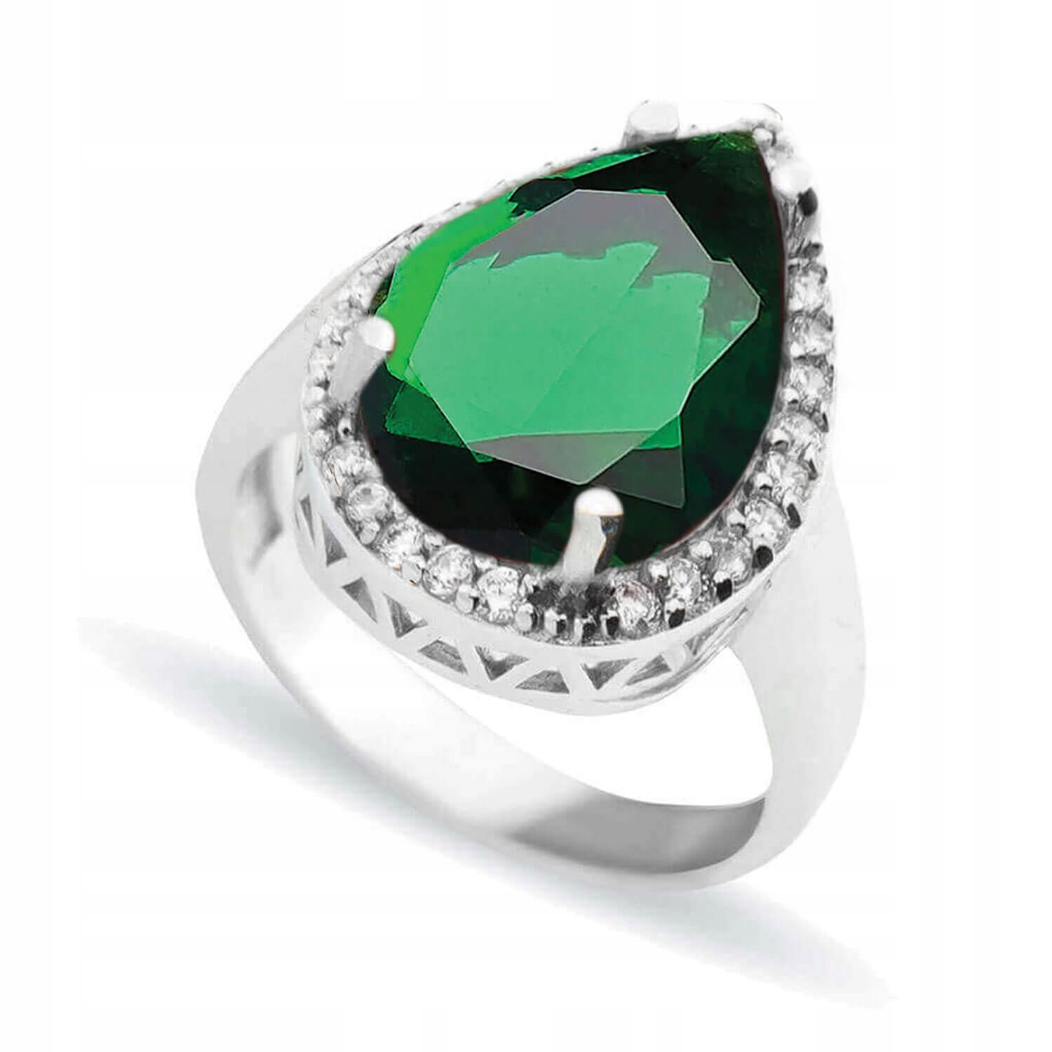 

Srebrny Pierścionek Sułtanki Hurrem Ze Szmaragdem