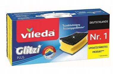 Levně Houbička do dřezu Vileda Glitzi Plus (3 ks)