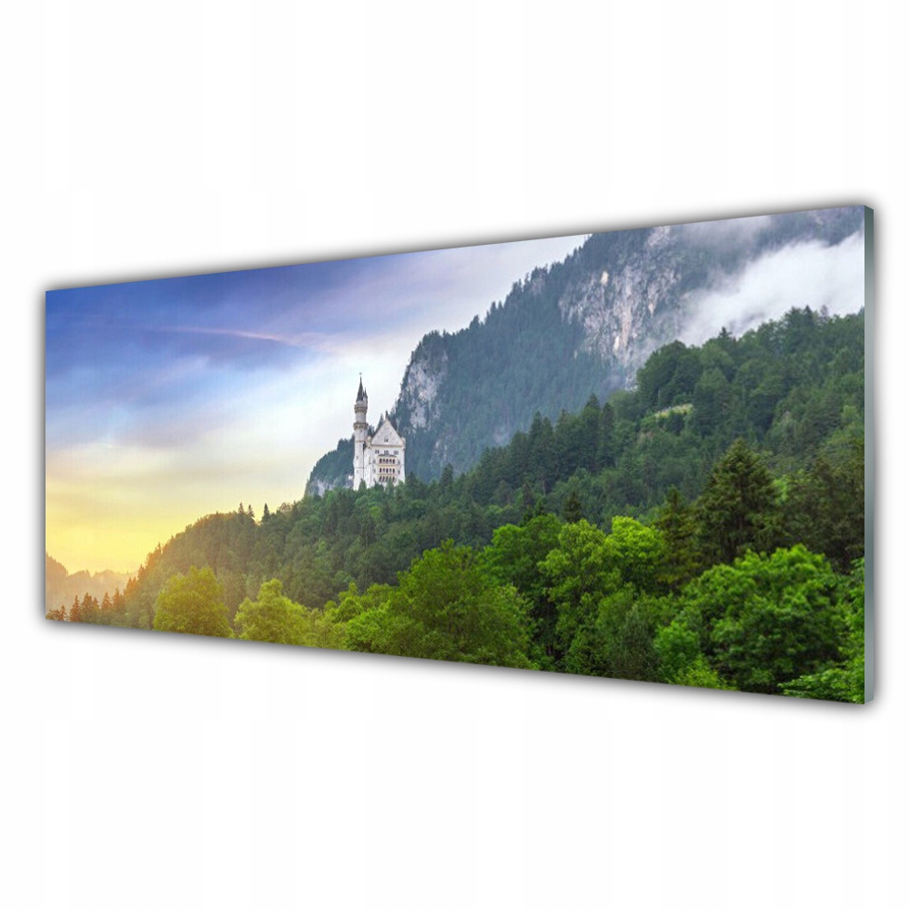 

Obraz akrylowy 125x50 Zamek w Górach Las Krajobraz