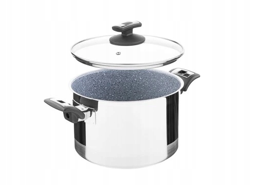 Hrniec s pokrievkou Kolimax Cerammax Pre Comfort granit sivý, 22 cm, 5,5 l