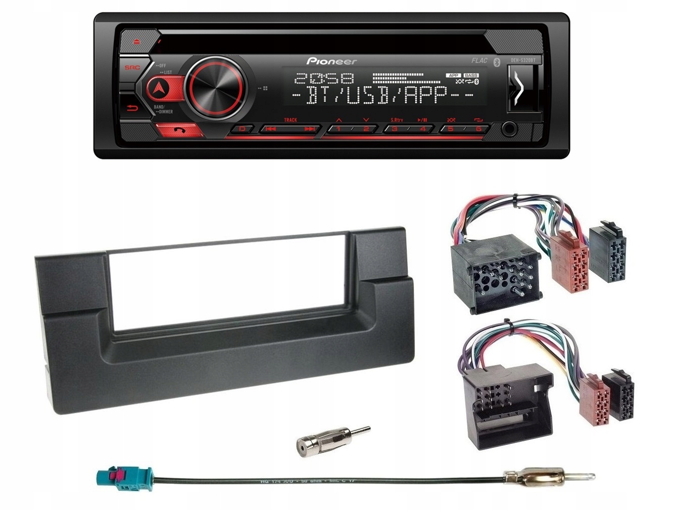 Pioneer DEH-S320BT Bluetooth autorádio MP3 CD Bmw 5 E39 X5
