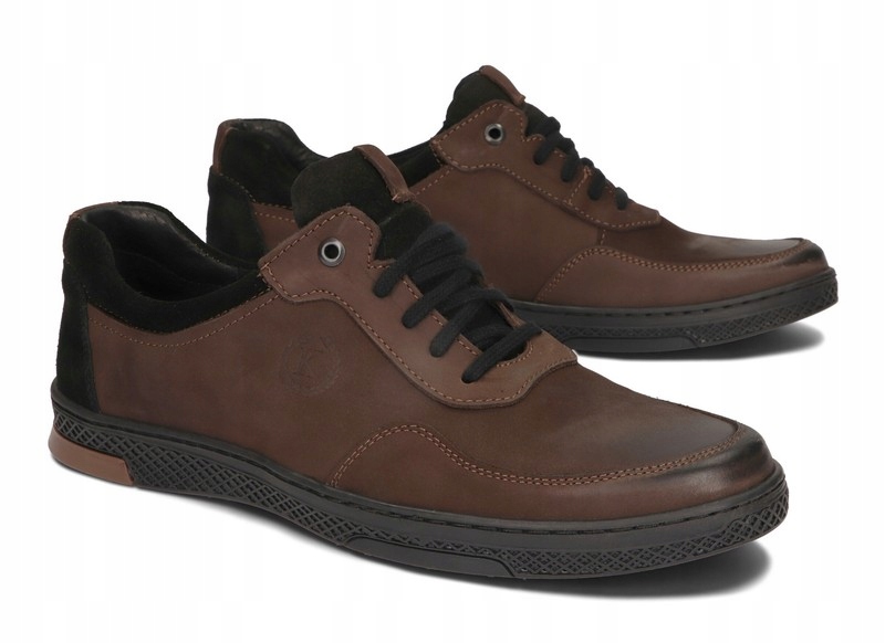 BUTY MĘSKIE SKÓRA CASUAL KOMODO 918 BRĄZOWY 40 Marka Komodo