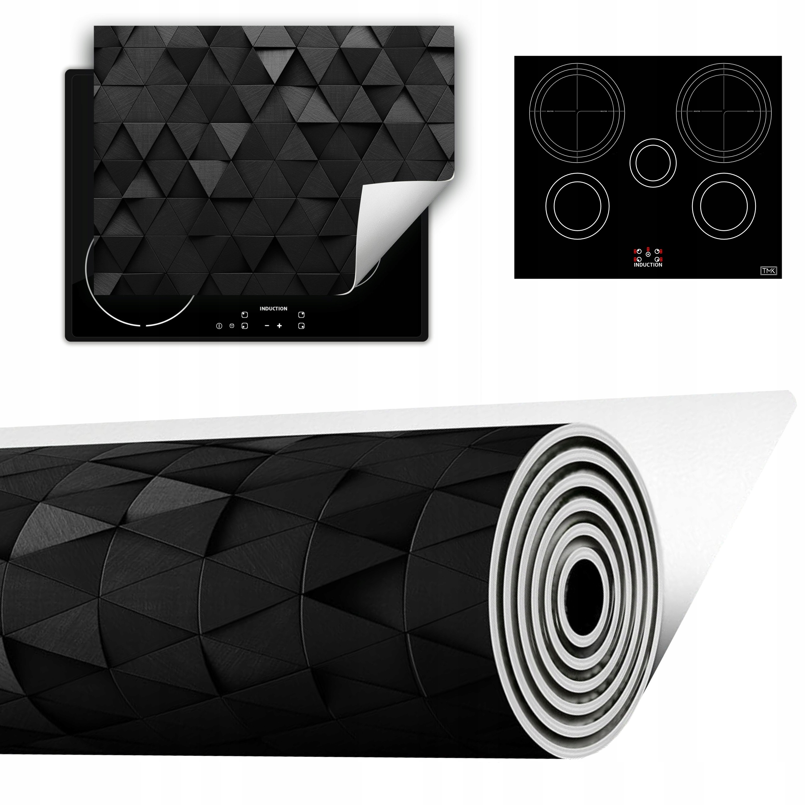 Vinylová Podložka Do Kuchyně Více Místa 70x52 tmavá 3D