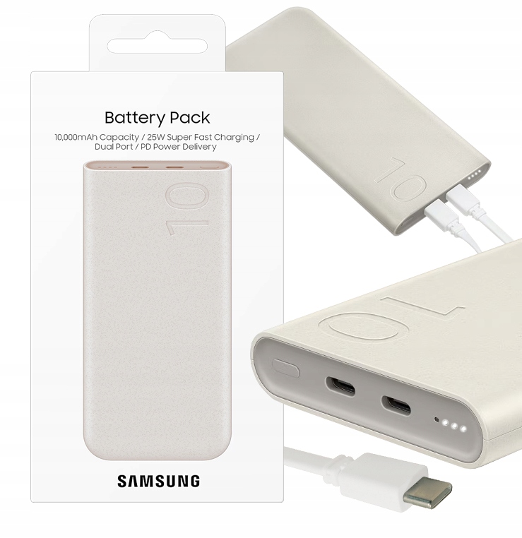 

Powerbank Samsung 10000mAh 2x Usb-c 25W Pd 3.0