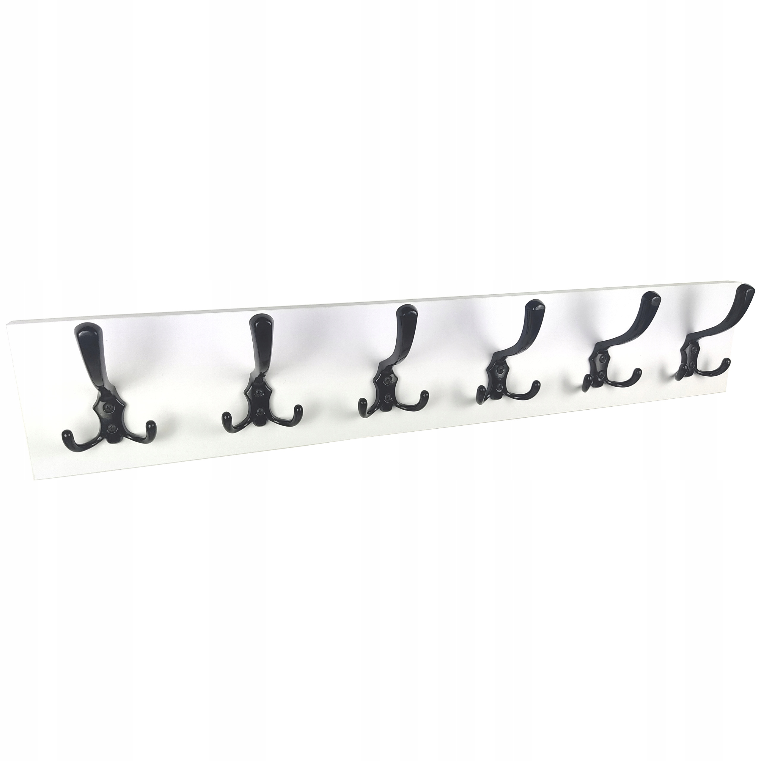 

Wieszak 90 CM do Przedpokoju Ścienny Biały Czarny