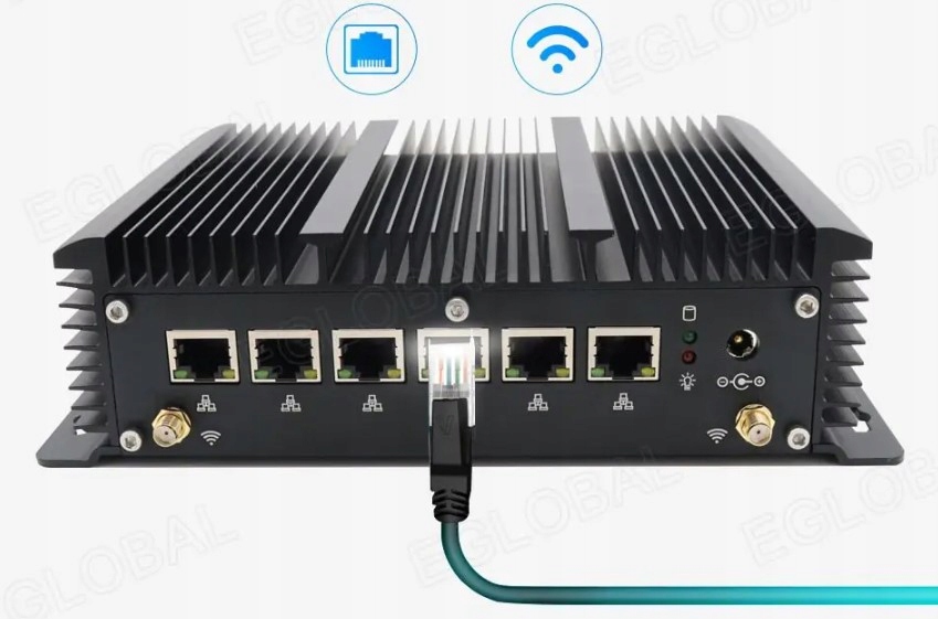 Przemysłowy mini PC G7 6xRJ45 LAN HDMI Router Typ dysku twardego SSD