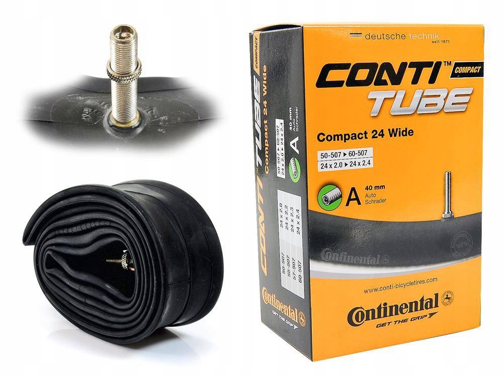 

Dętka Continental Compact Wide 24" 2,0 2,4 auto