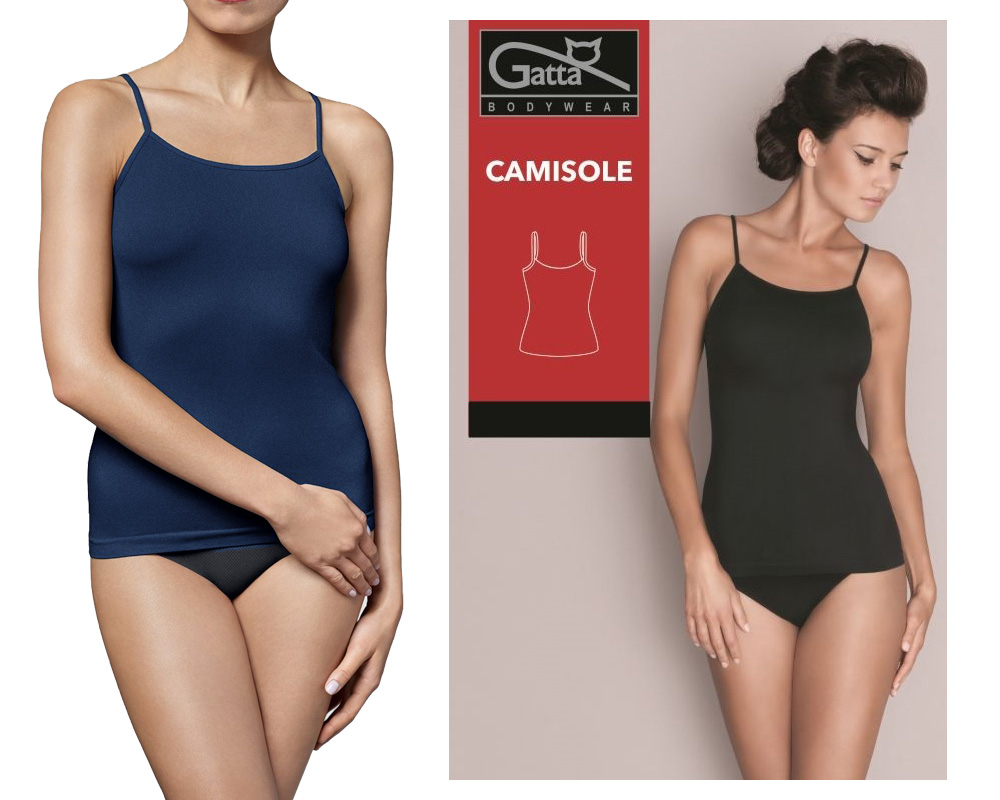 

bezszwowa Koszulka Camisole bluzka Gatta S granat