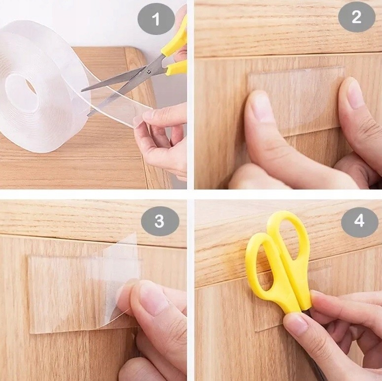 TAŚMA DWUSTRONNA WIELOKROTNEGO UŻYTKU NANO GRIP MONTAŻOWA WODOODPORNA Przeznaczenie biurowa