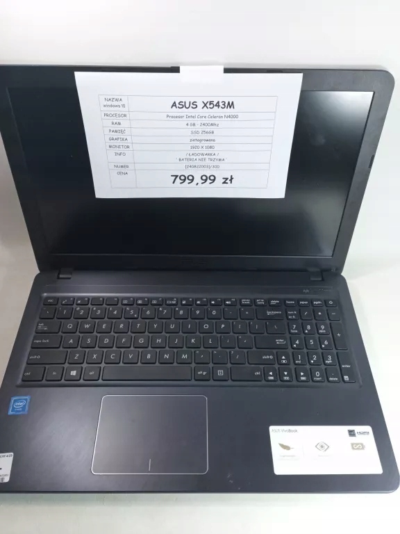 Asus X543 w Laptopy, notebooki, ultrabooki - Sklepy, Opinie, Ceny