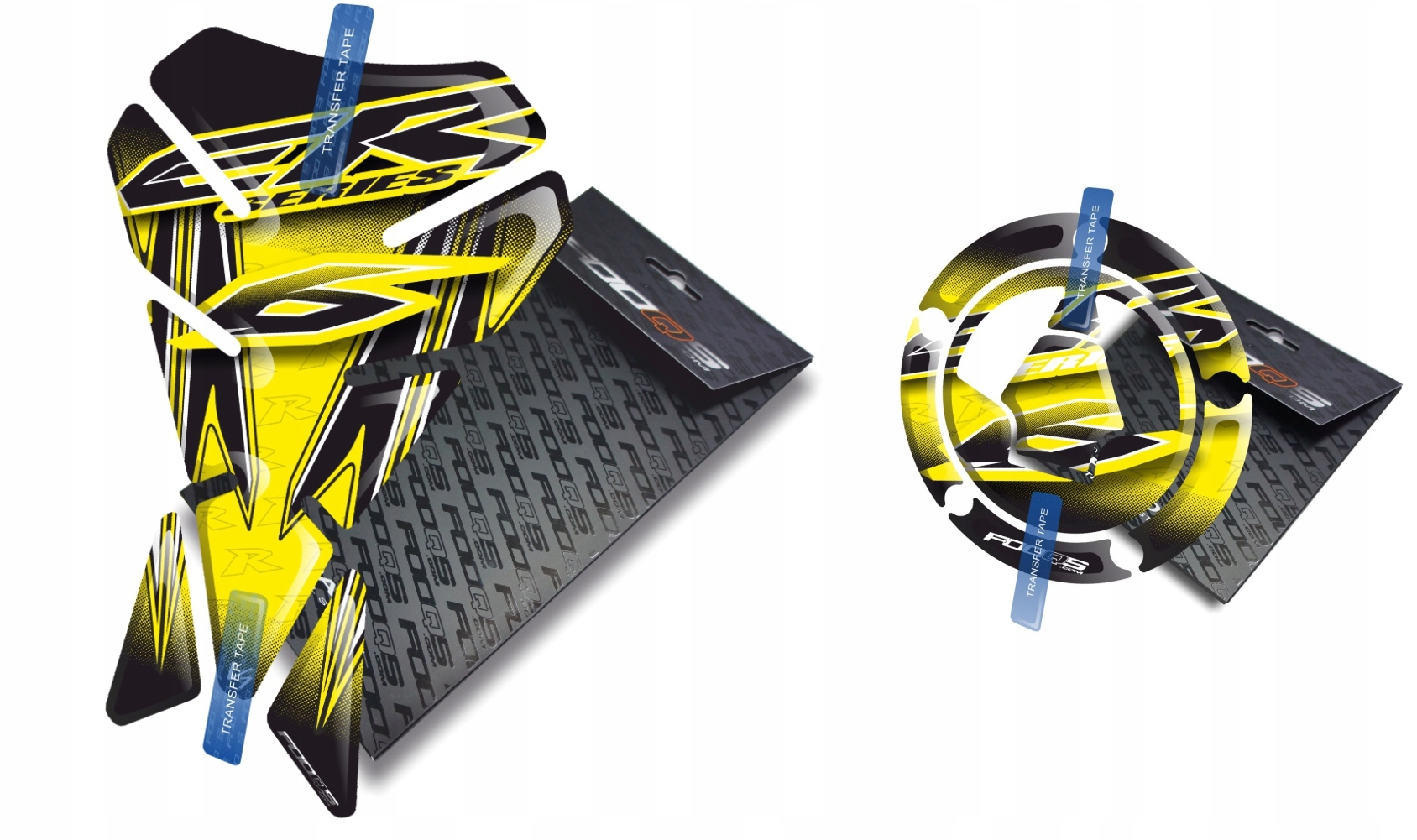 Tank-pad Cap-pad V1 od firmy Fooqs pro Kawasaki ER-6 Žlutý