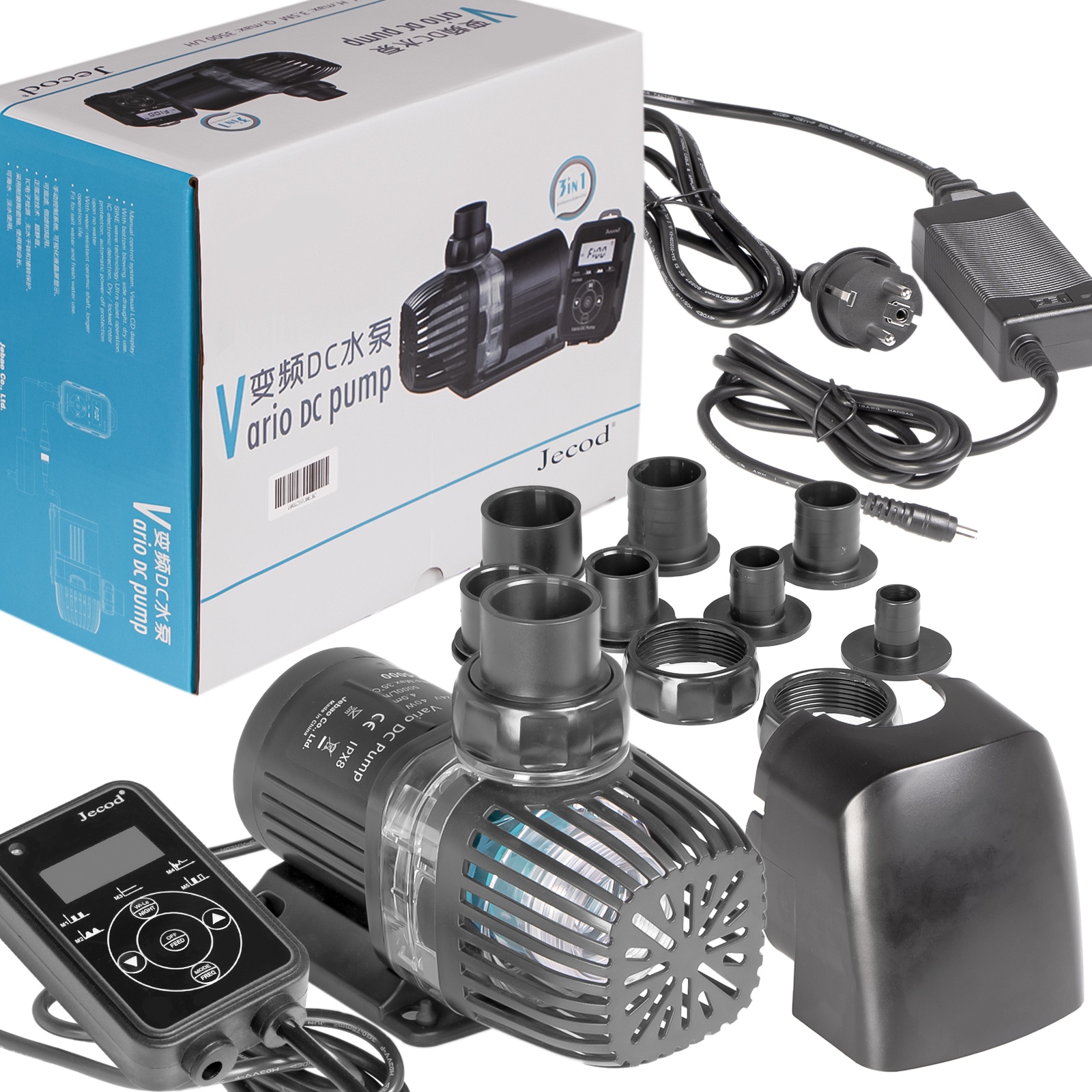 Levně Vodní Čerpadlo Jecod EP-5000 5000L/H Pro Mořské Akvárium S Regulátorem