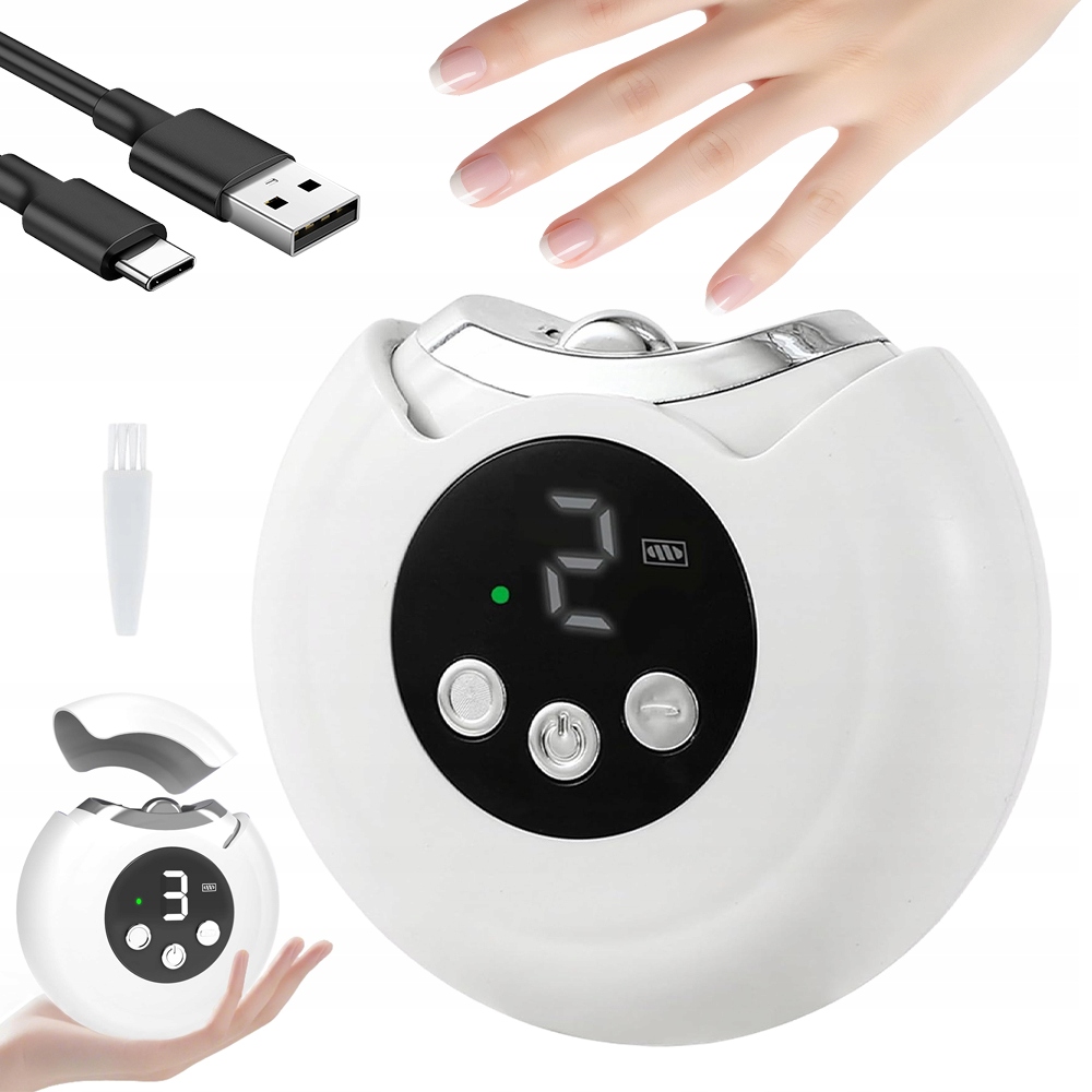 Automatická Řezačka 3V1 S Led Diodou, 3 Režimy Provozu Na Nohy A Ruku, Bílá