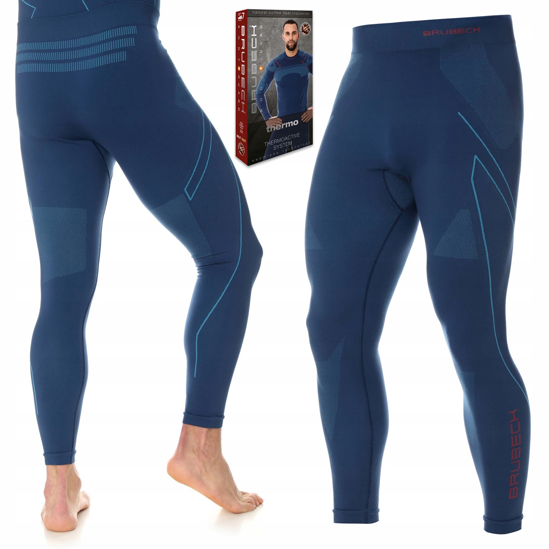 Termoaktivní lyžařské legíny Brubeck Thermo Termo kalhoty XL