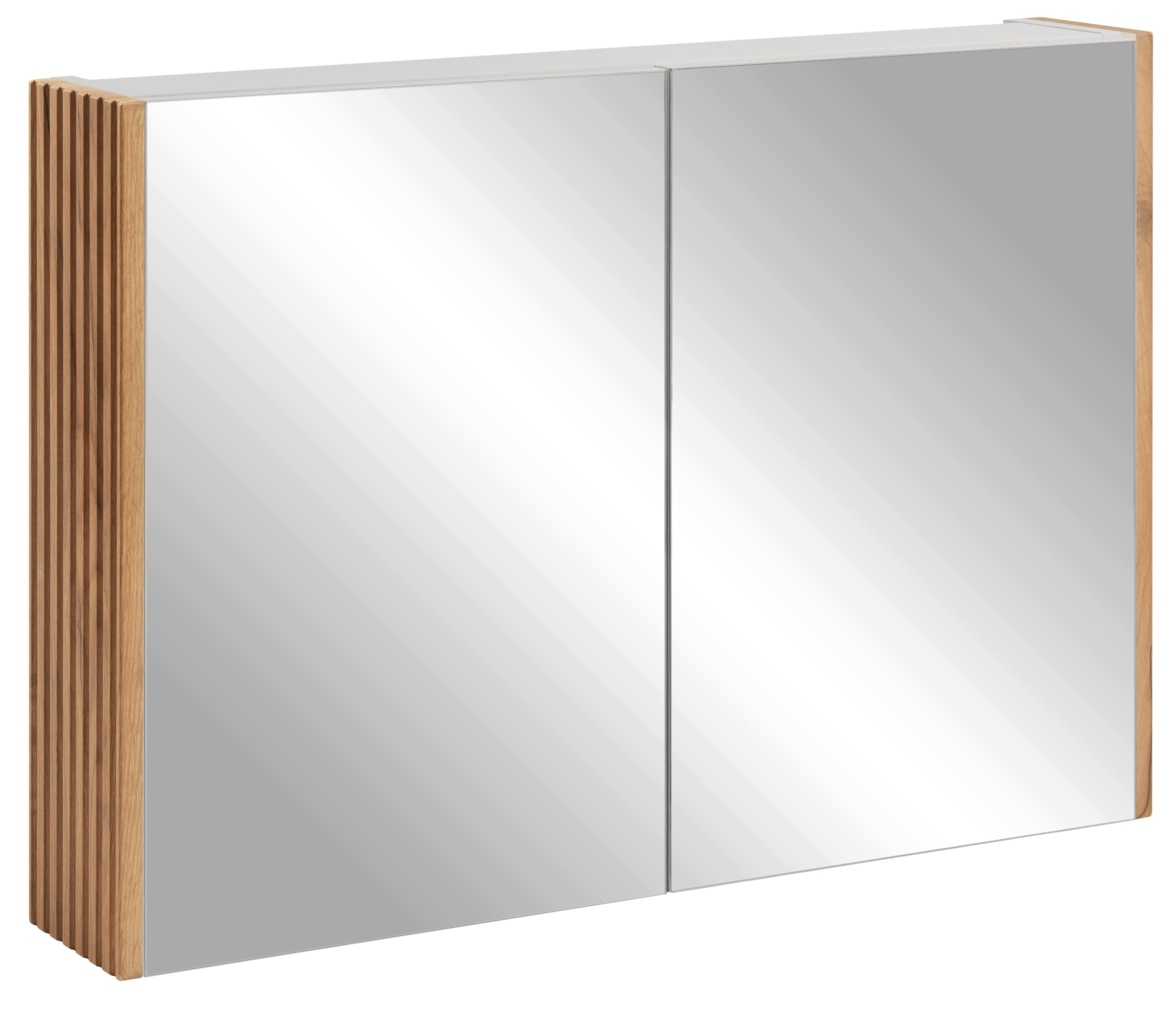 Zrcadlová skříňka Se Zrcadlem 80 Koupelnový boční panel Dub Craft Ryfle Mdf
