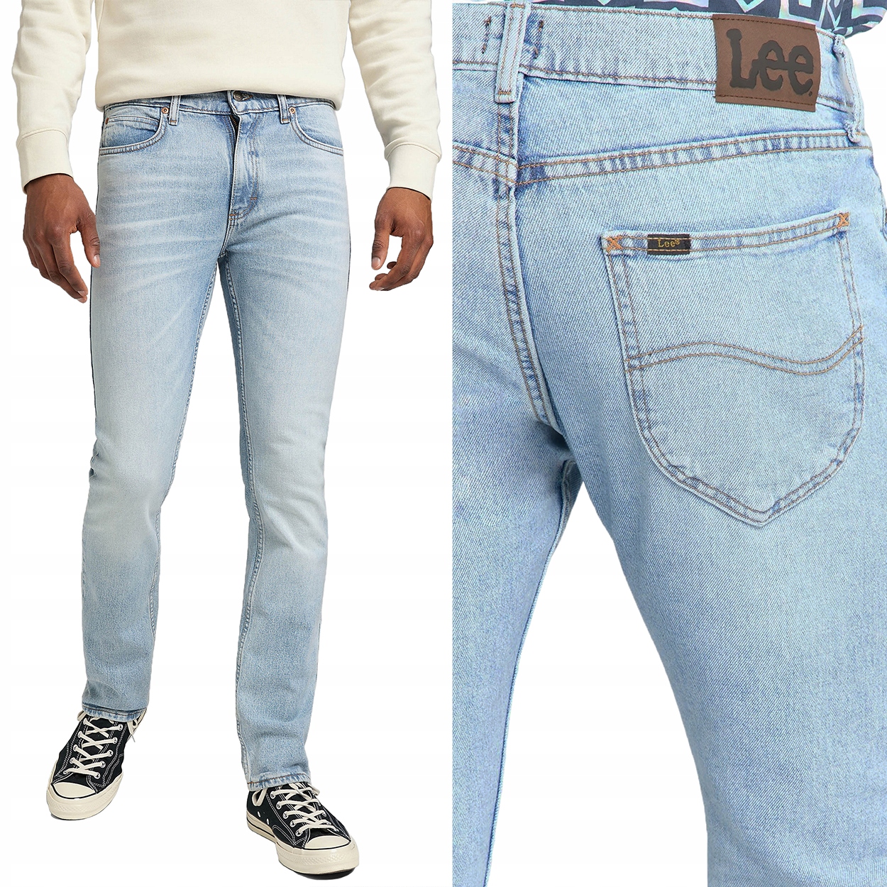 Lee Legendary Slim Union Bright jednoduché přiléhavé džínové kalhoty W38 L32