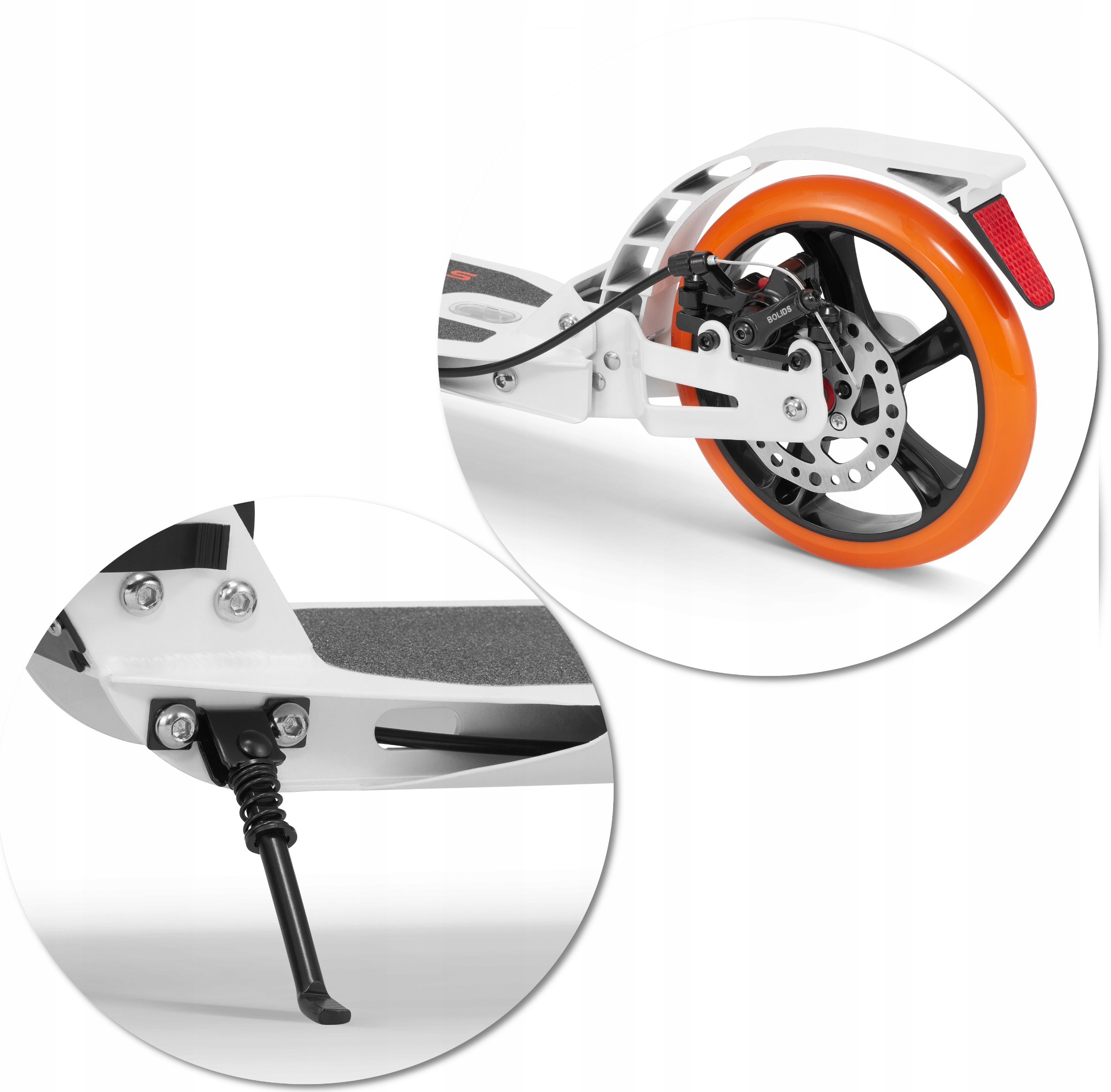 Duża Składana Hulajnoga Miejska Sesttino SHIRO Hamulec tarczowy AMORTYZACJA Rama Aluminiowa