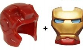 

Lego 10907 10908pb12 Hełm i Maska Iron Man (1g)