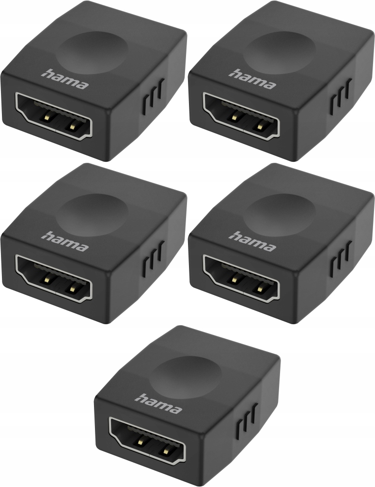 Adapter Hama - gniazdo HDMI 4K czarny x5
