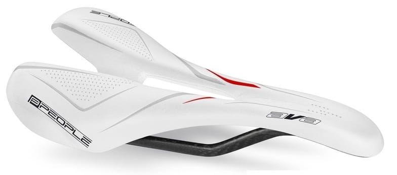 Sedlo BPeople Ava White Carbon Fork 263x140mm, ručně vyrobené v Itálii