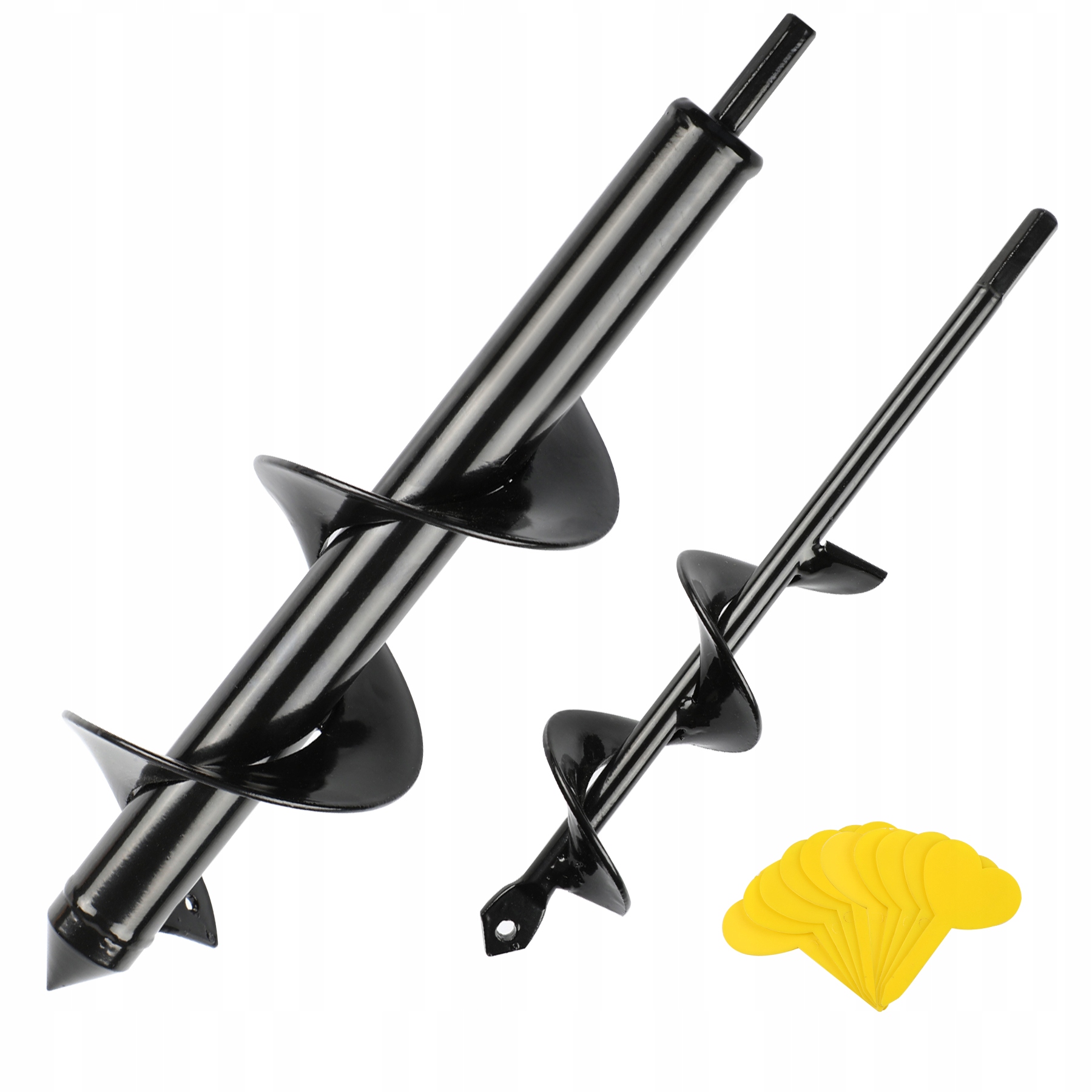 2 wiertła ogrodowe,8x30cm + 4x22cm, z 10 kartami