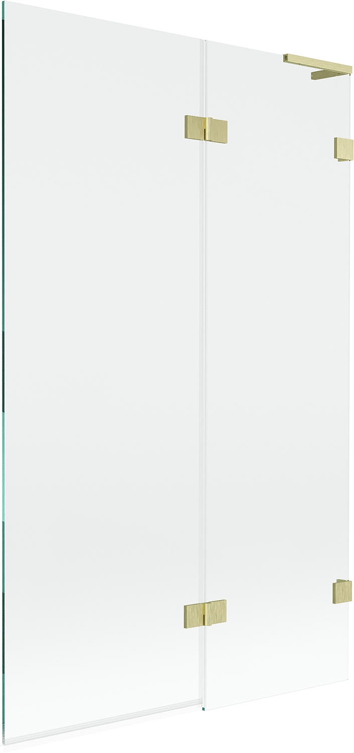 Mexen Lunar L vanová zástěna 2-křídlová pravá 110 x 150 cm, transparentní,