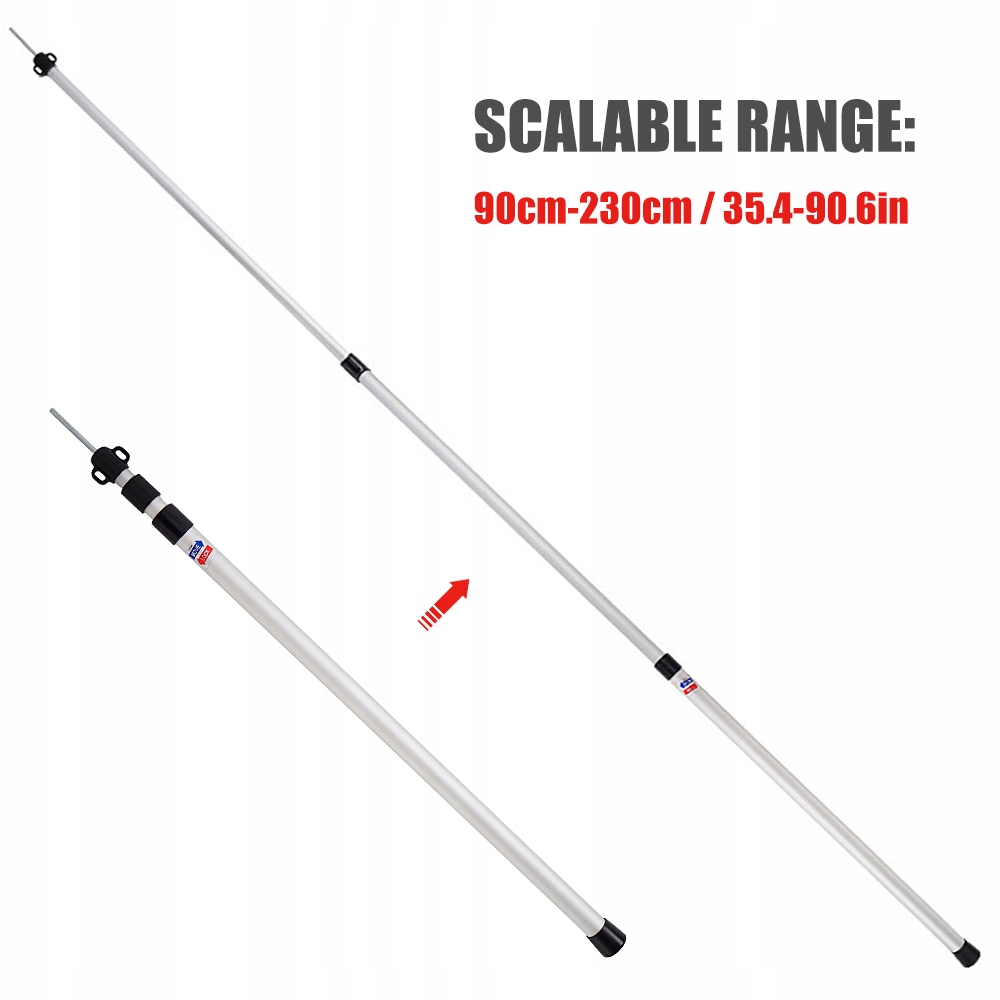 PRĘTY NAMIOTOWE REGULOWANE DRĄŻKI NAMIOTOWE ZE STOPU ALUMINIUM 90-230CM 2SZ Zestaw nie