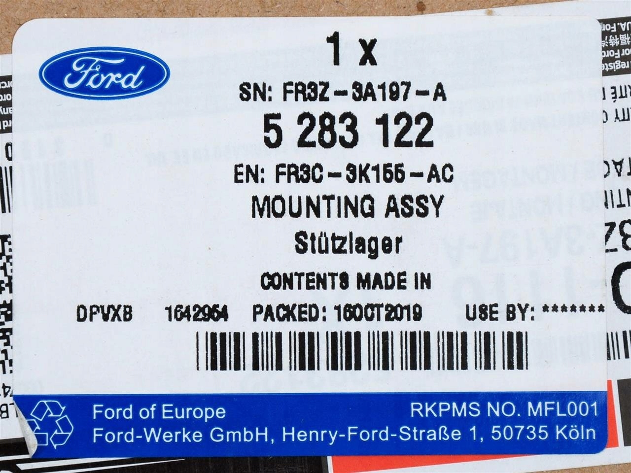OBSADA AMORTYZATORA MUSTANG 15- PRZÓD RH/LH _ 5283122 Producent części Ford OE