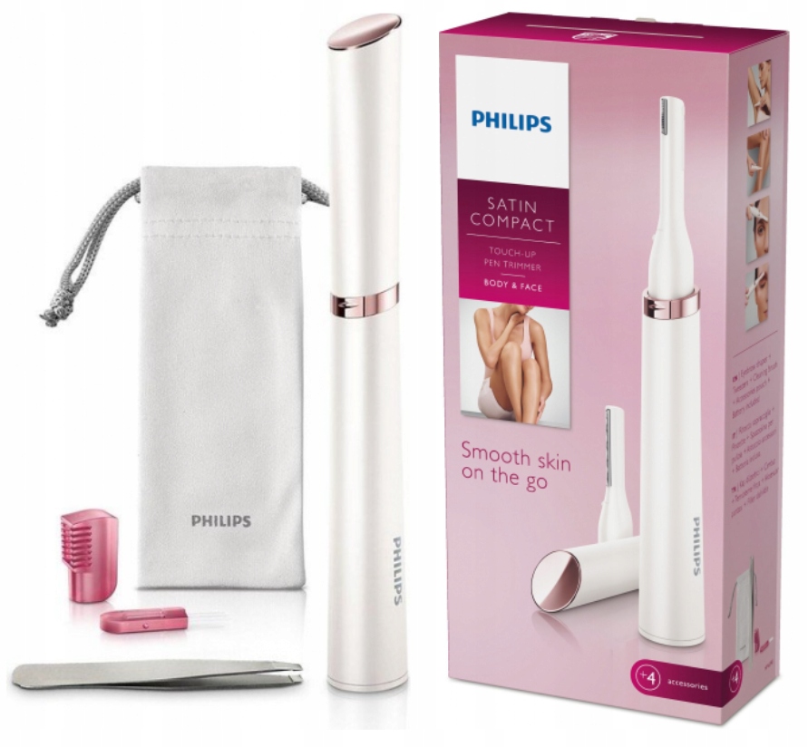 Trymer ołówkowy do ciała lub twarzy Philips HP6393/00 Woreczek Pęseta
