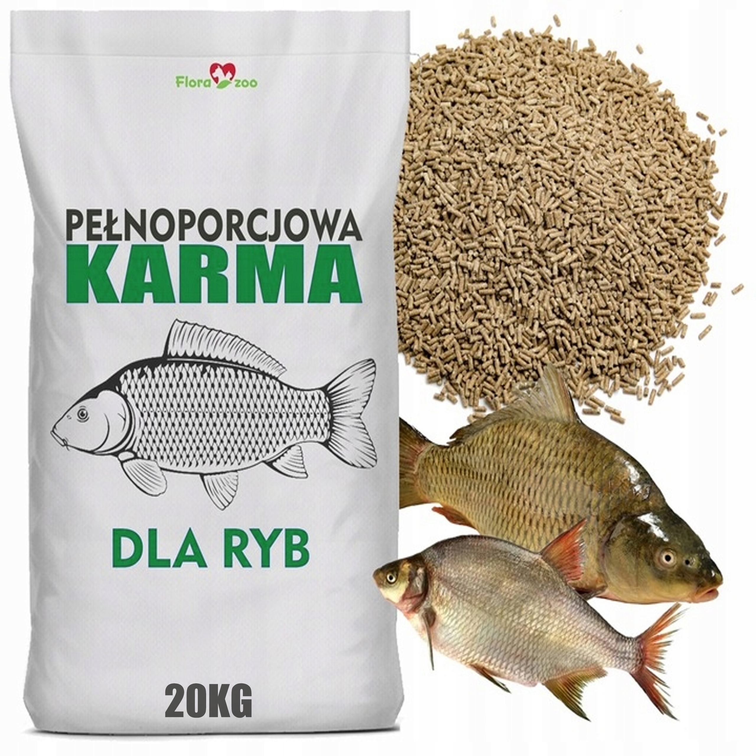 

Karma Pasza Zanęta Pokarm Granulat Dla Ryb Karpi
