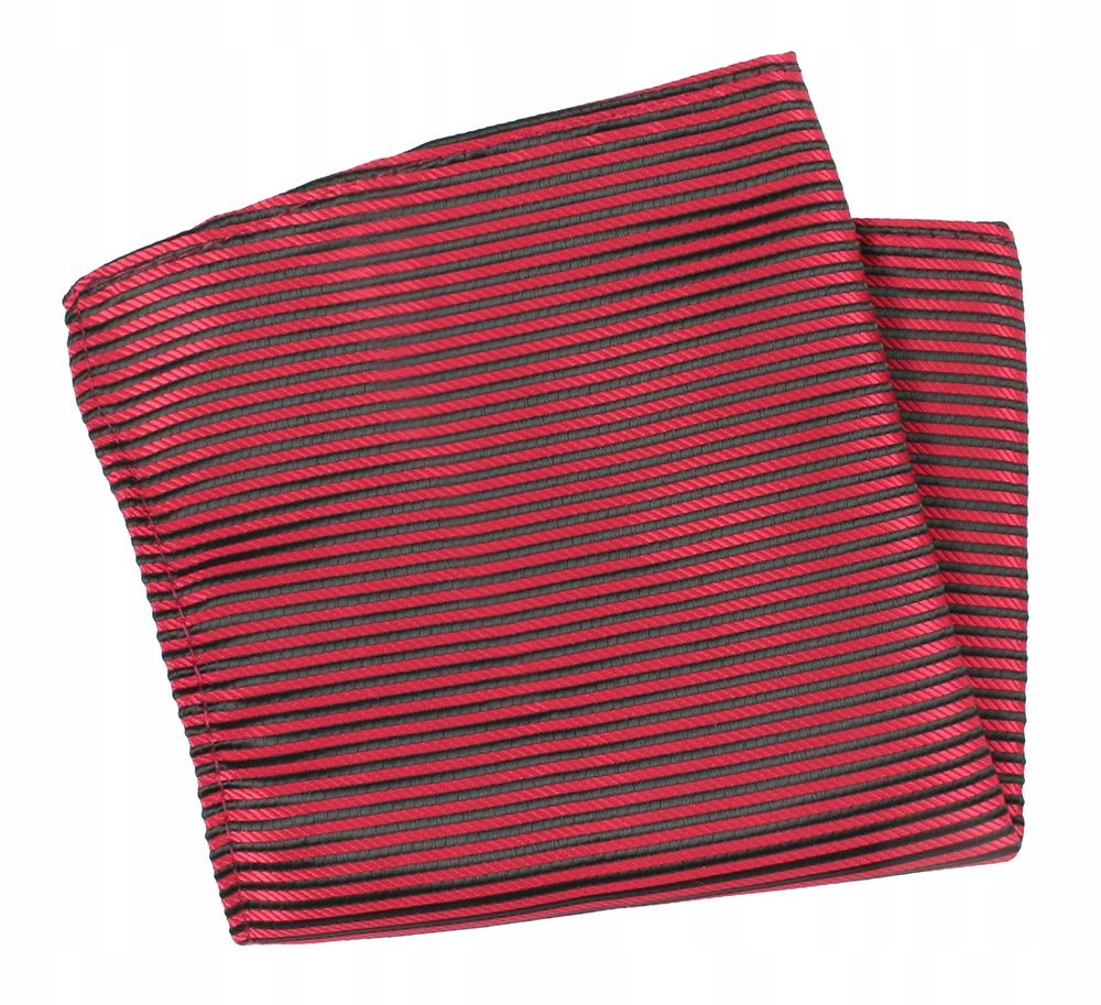 Czerwono-Czarna Męska Poszetka -HIS STORY