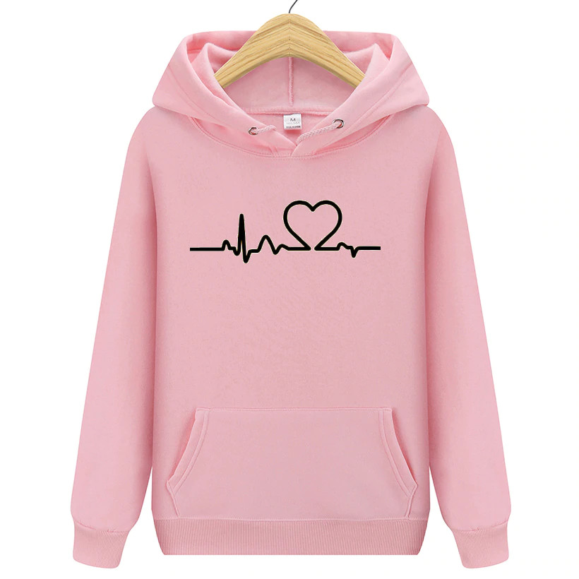 BLUZA SERCE LINIA ŻYCIA DAMSKA Z KAPTUREM - M