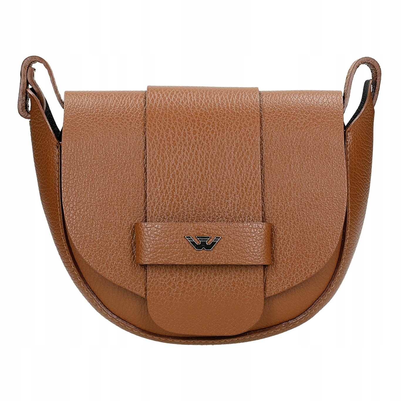 Světle hnědá dámská kožená kabelka typu saddle bag vel. Xs