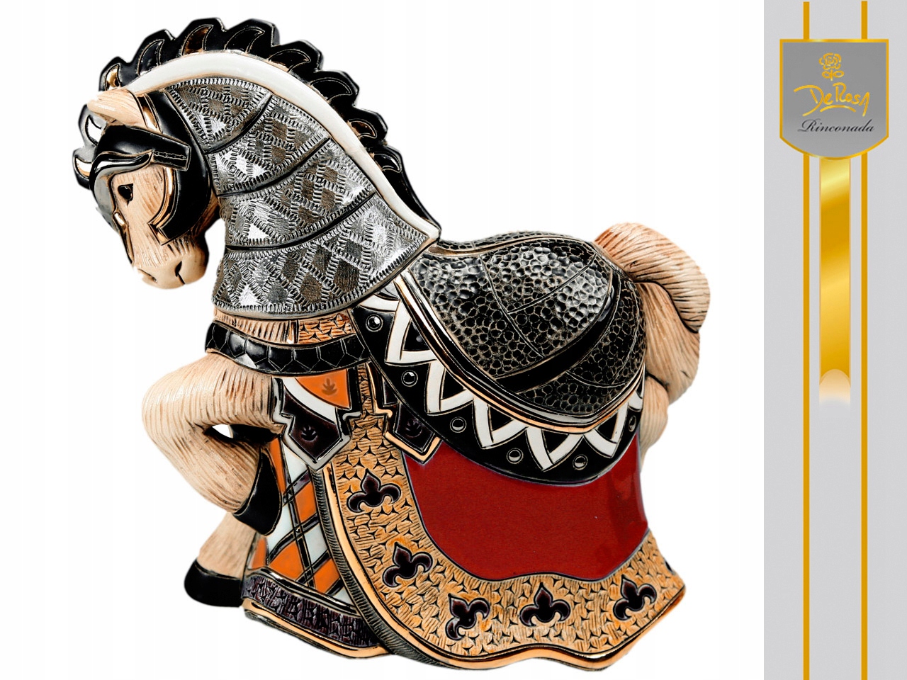 Keramická Figurka Kôň Ručne Maľovaná Zberateľská Ozdoba Zviera