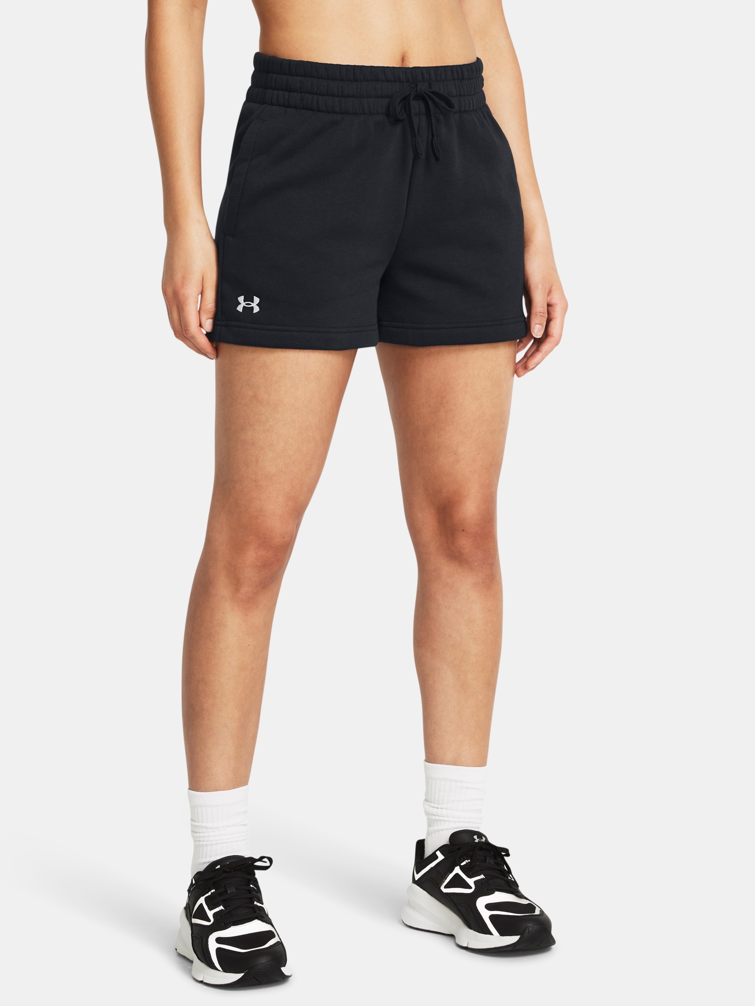 Kraťasy Rival Fleece Short-BLK