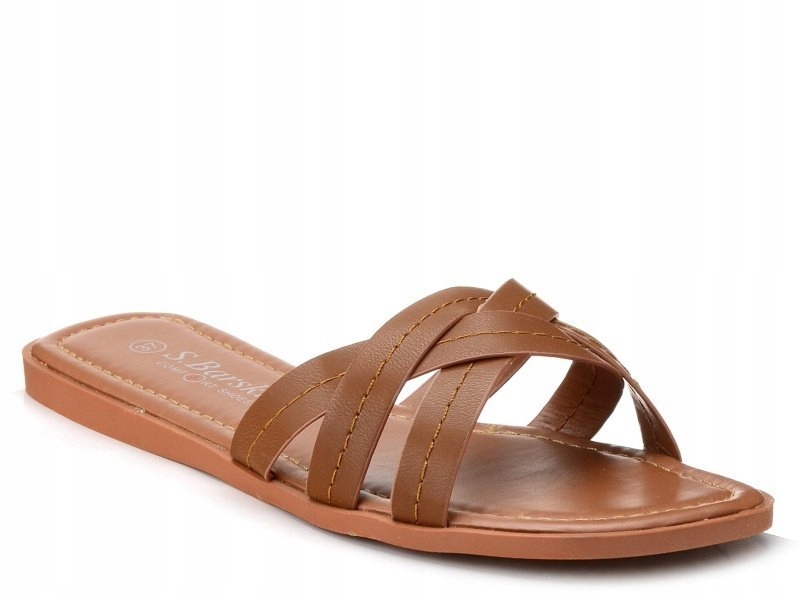 

Klapki damskie płaskie plecione S.barski 245-1 40