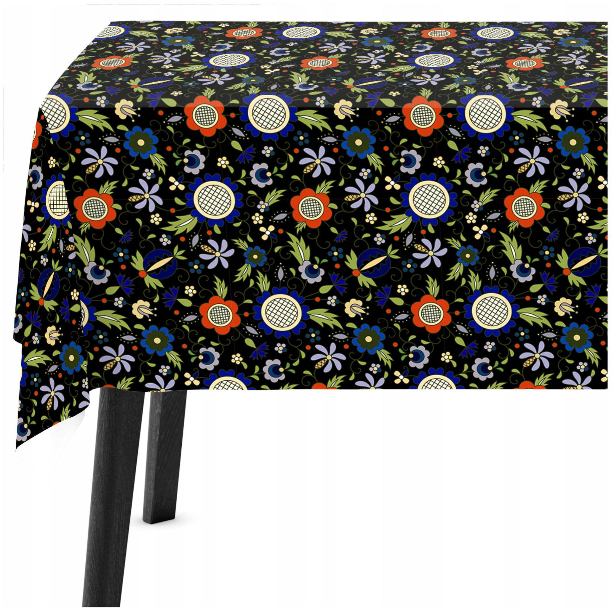 Ubrus odolný proti skvrnám 140x260 na míru Kašubský Tmavý 10655