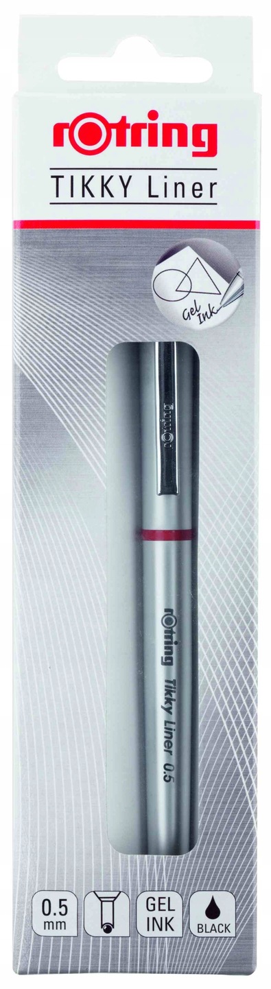 Rotring Tikky Liner długopis żelowy z końcówką igłową Metal Premium 0,5 mm