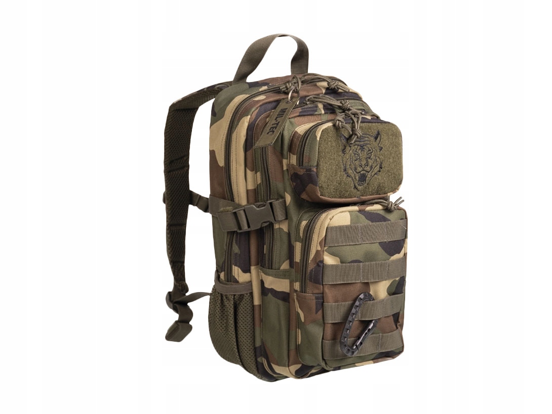 Plecak dziecięcy chłopięcy taktyczny militarny Mil-Tec Assault 14l Woodland
