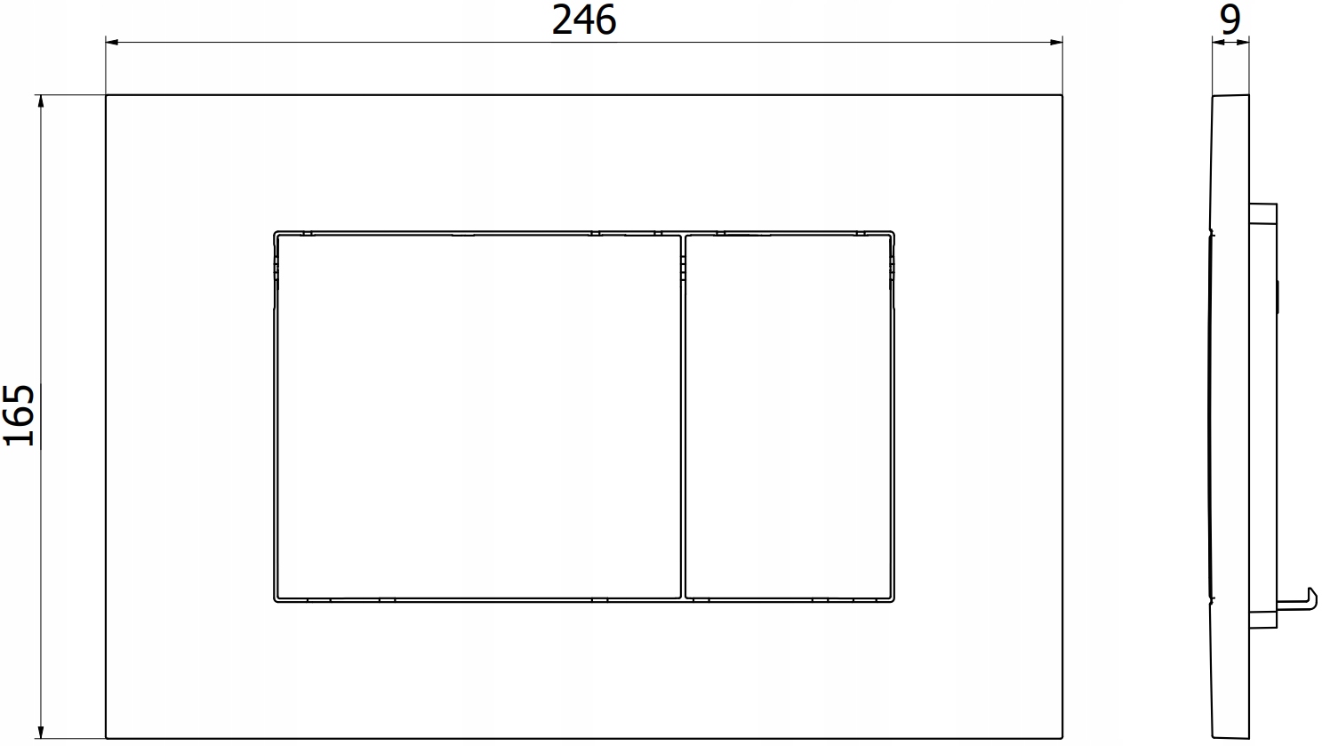 MEXEN TEX 02 PRZYCISK SPŁUKUJĄCY DO STELAŻA WC BEŻOWY Marka Mexen