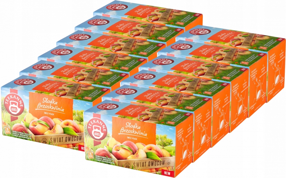 Herbata owocowa Teekanne słodka brzoskwinia x12