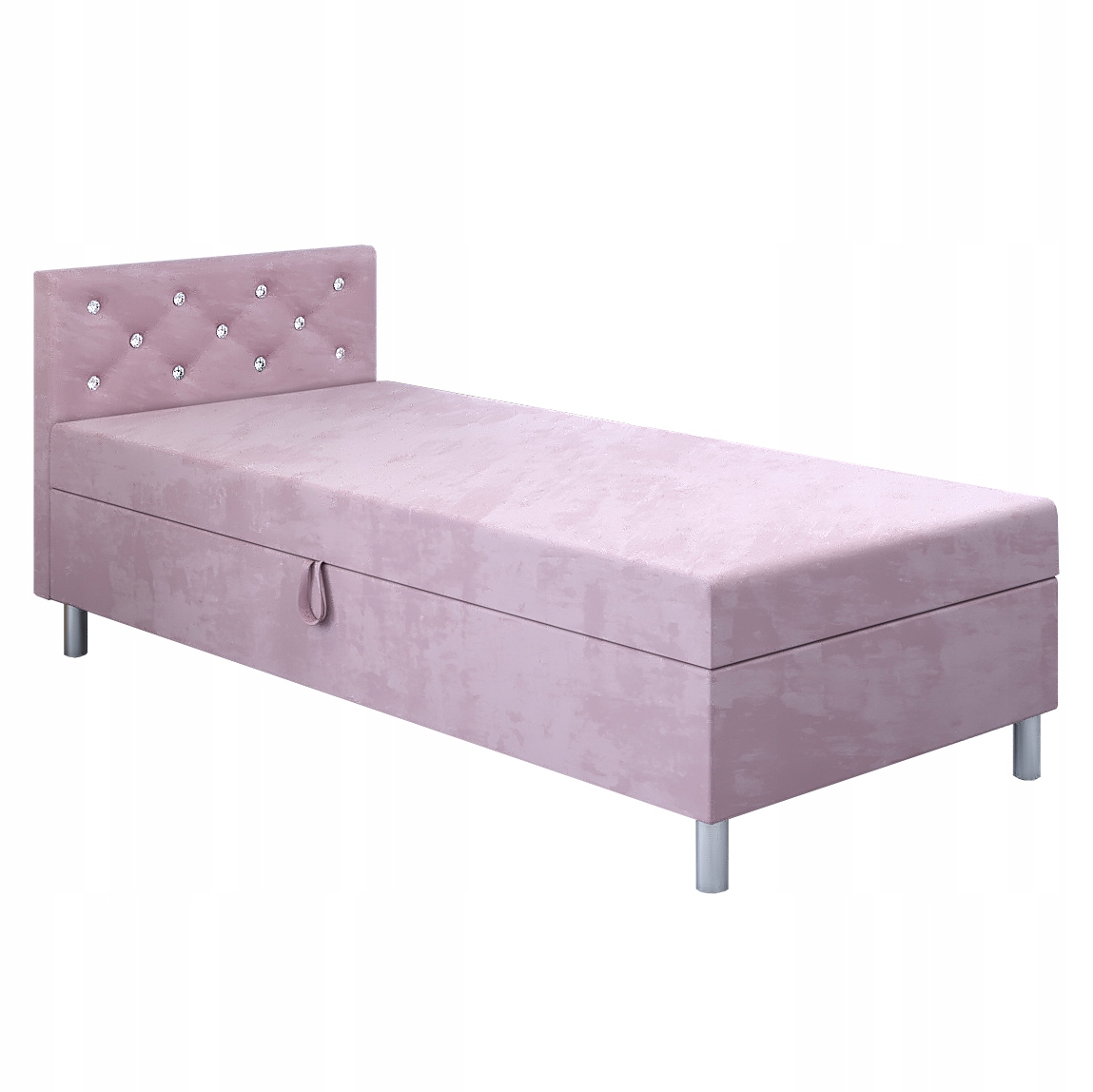 Jednolůžková postel Princess 90x200 Růžová pohovka pro mládež