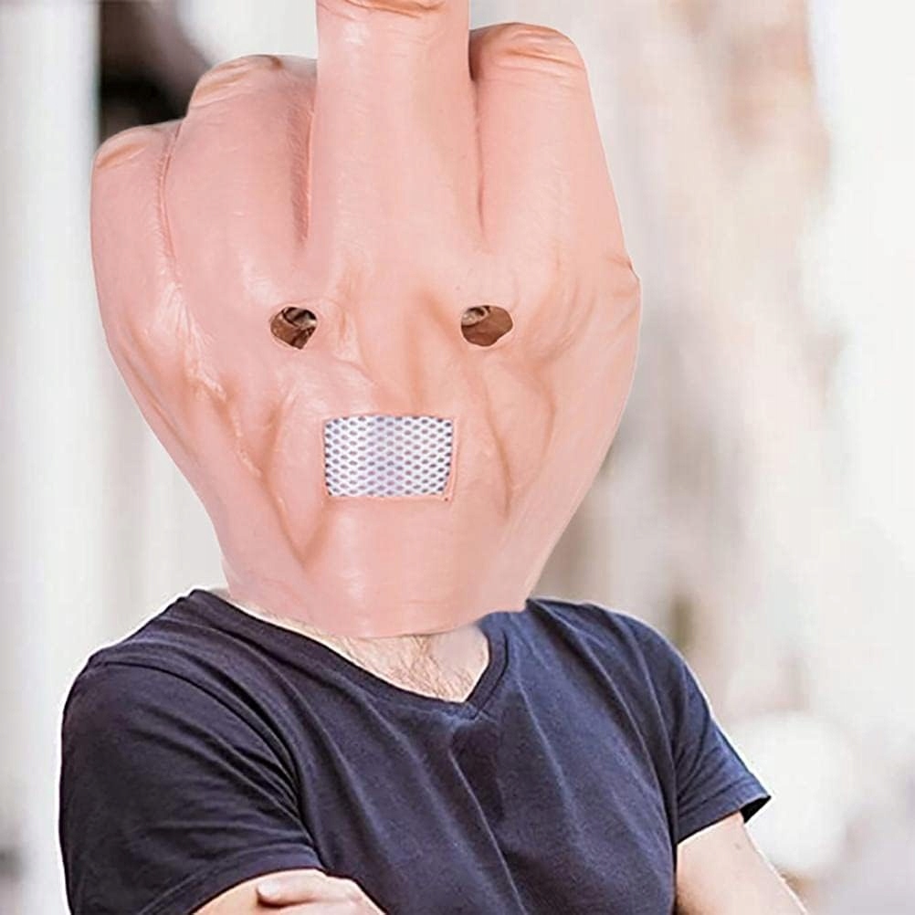 Maska Środkowego Palca Śmieszna Halloween Typ maska