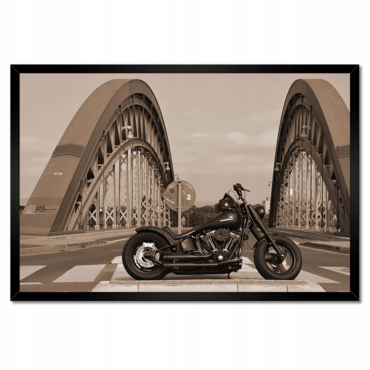 Plakáty v rámu 60x40 Harley Davidson Motocykl