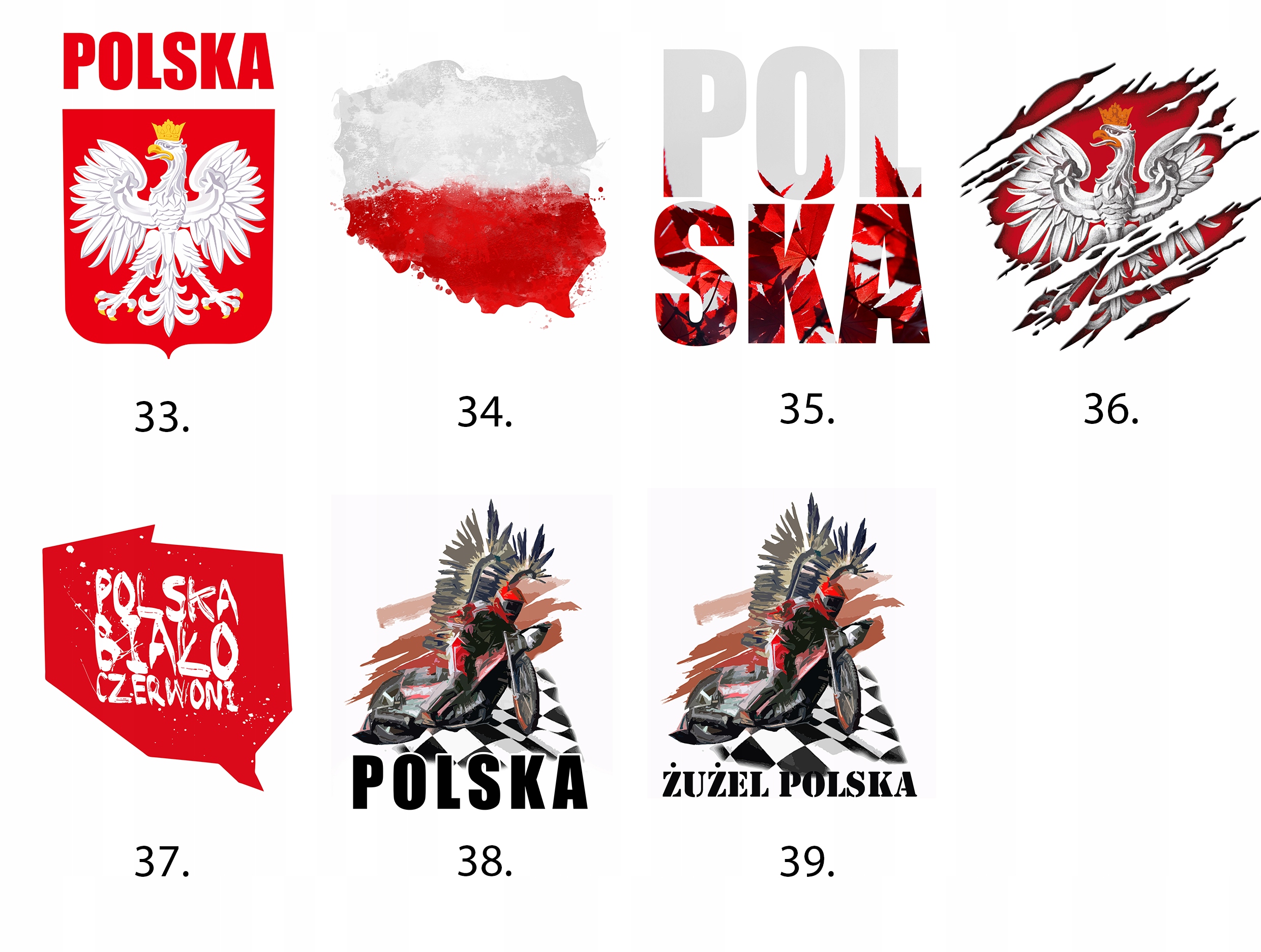KOSZULKA T-SHIRT KIBICA POLSKA ORZEŁ GODŁO R. XL Dekolt okrągły
