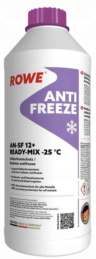 

Rowe Hightec Antifreeze An-sf 12+ -25 °C 1,5L