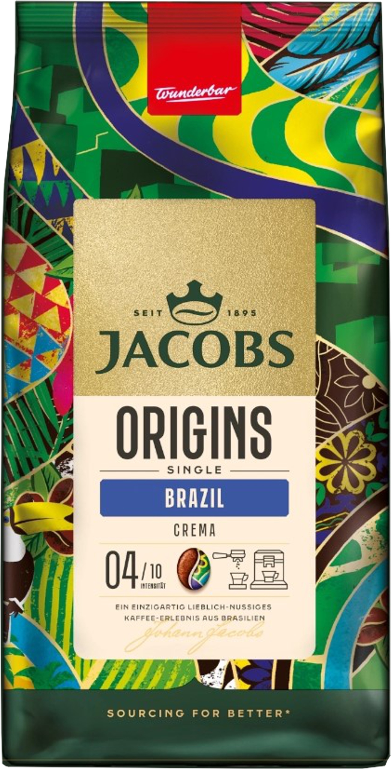 Levně Jacobs Origins Káva Single Brazil 1 kg